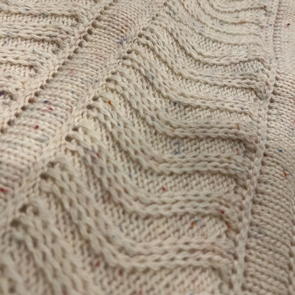 Tundra beige colourful speckled wool button up THICK cardigan - Picture 13 of 13